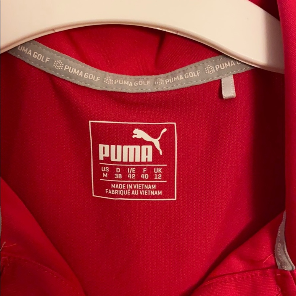 Puma Women’s Pink Golf Polo MEDIUM - Picture 2 of 5